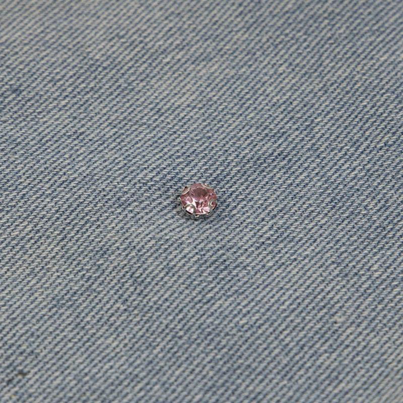 Rhinestone Denim Shorts Women's Inelastic