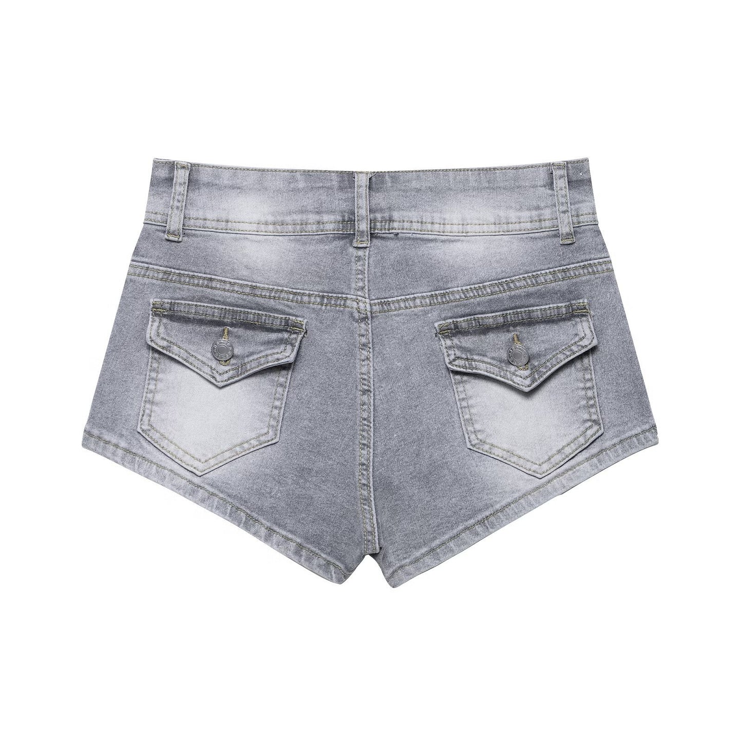 European And American Low Waist Navel Sexy Sweet And Spicy Shorts Slim Jeans For Women