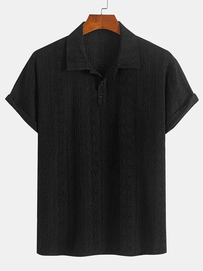 Men's Breathable Hollow-out Lightweight Casual Top