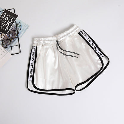 Loose Slimming Plump Girls Plus Size Elastic Waist Leisure Pajamas Wide Leg Hot Pants Outer Wear