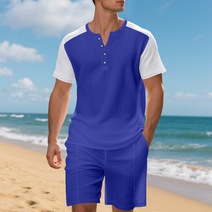 Amazon Plus Size American Short Sleeve Suit