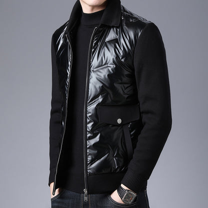 winter down jacket male middle-aged