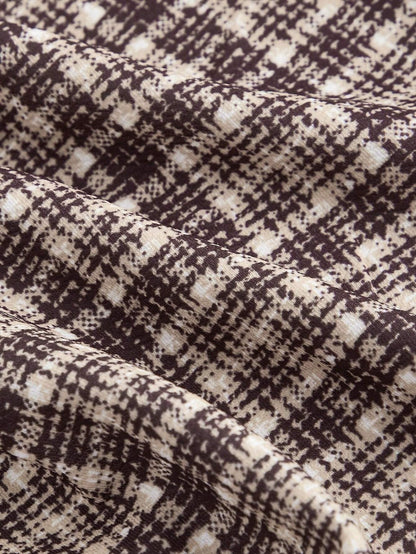 Temperament Commute High Waist All-matching Plaid Striped Retro Trousers