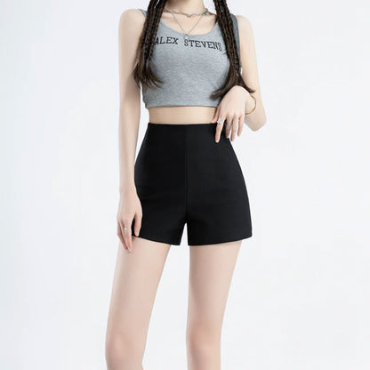 Casual All-matching High Waist Figure Flattering Shorts Women's Outer Wear