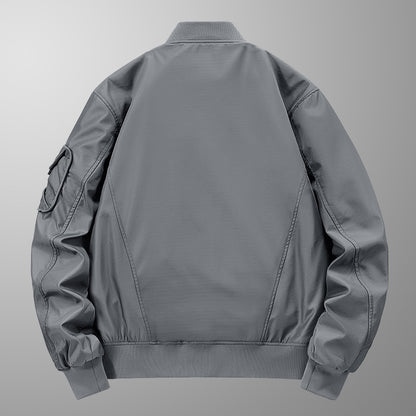 Pilot Jacket Men's Multi-bag Windproof Breathable Retro Coat Top