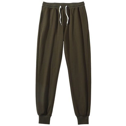 Men's Cotton Sports Casual Pants Drawstring Loose Slimming