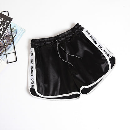 Loose Slimming Plump Girls Plus Size Elastic Waist Leisure Pajamas Wide Leg Hot Pants Outer Wear