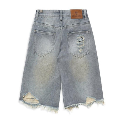 Rhinestone Denim Shorts Women's Inelastic