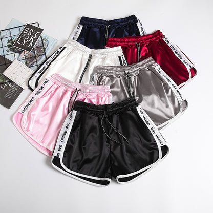 Loose Slimming Plump Girls Plus Size Elastic Waist Leisure Pajamas Wide Leg Hot Pants Outer Wear