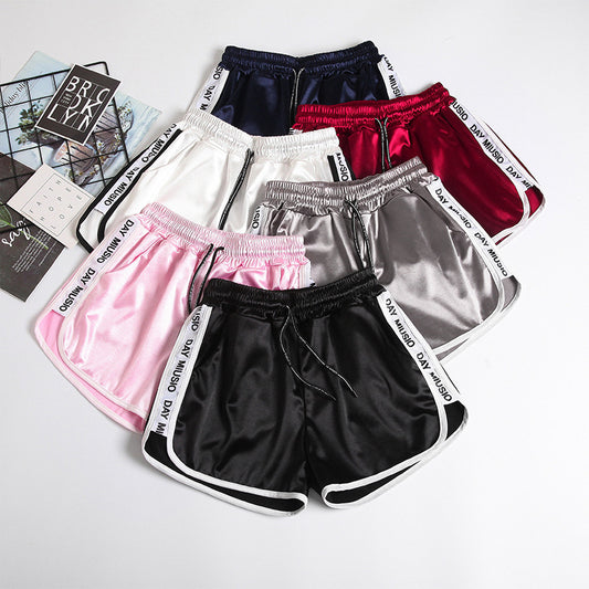 Loose Slimming Plump Girls Plus Size Elastic Waist Leisure Pajamas Wide Leg Hot Pants Outer Wear